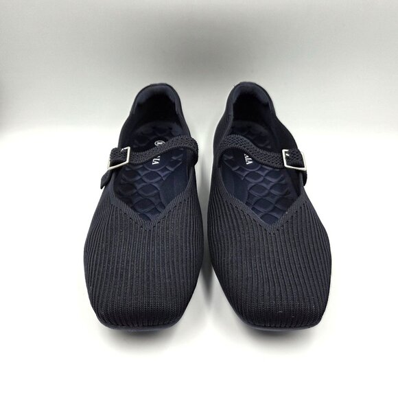 Vivaia Shoes Womens 42 /10.5 Navy Blue Margot Square Toe Mary Jane - Picture 3 of 10